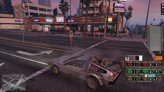 All BTTF DeLoreans Showcase Gta 5 Mod [upl. by Einahpts]