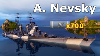 World of WarShips Alexander Nevsky  3 Kills 351K Damage [upl. by Hgielyak]