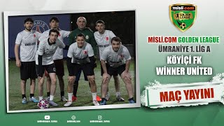 Mislicom Golden Lig  UMRANIYE 1LİG A  12 Hafta  WİNNER UNİTED  KÖYİÇİ FK [upl. by Yenreit]