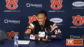 Auburn Press Conferences Dewanna Bonner talks about her jersey being retired by Auburn [upl. by Joacimah]