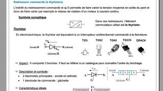 THYRISTOR intro pour redressement commandé [upl. by Erwin]