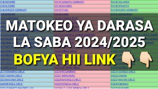 NECTA MATOKEO YA DARASA LA SABA 2024 PSLE RESULTS BOFYA LINK HII KUONA MATOKEO [upl. by Shaum]