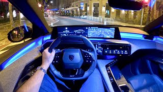 New PEUGEOT 3008 2024  NIGHT POV test drive PURE DRIVING amazing AMBIENT lights E3008 [upl. by Eiramanit]