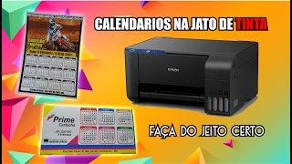 CALENDARIOS NA IMPRESSORA JATO DE TINTA [upl. by Moffat353]