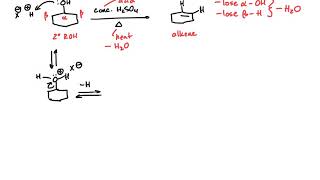 Synthesis of Alkenes by Dehydration of Alcohols  E1 Mechanism in Organic Chemistry [upl. by Assirac]