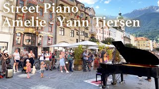 Yann Tiersens quotcomptine Dun Autre Étéquot Street Piano Performance  YUKI PIANO [upl. by Ennaus646]