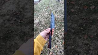 Ironwood  richlite ⚒️ kitchenknife forging [upl. by Einaffets]