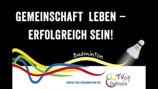 LIVE Badminton  TV Datteln 1 vs SC Münster 08 1  Verbandsliga N1 NRW [upl. by Etnovahs]