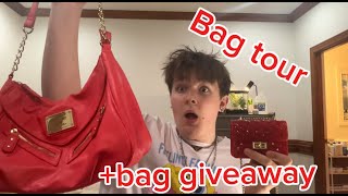 Bag collection tour  Bag GIVEAWAY and MORE [upl. by Mckee]