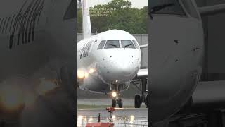 JAL Embraer ERJ170STD Jet Engine Sound  General Electric CF348E5  Rainy day Takeoff Shorts [upl. by Humo]