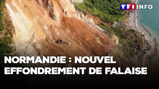 Normandie  nouvel effondrement de falaise [upl. by Gwenore]