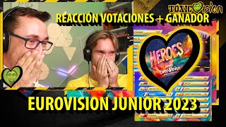 REACCION VOTACIONES  Eurovisión Junior 2023 [upl. by Yemaj]