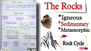 The RocksIgneous Sedimentary Metamorphic Rock Cycle World Geography  Lec32 An Aspirant [upl. by Aydni763]