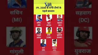 IPL 2008 Teams  IPL 2008 Captain  IPL First Season ipl ipl2008 [upl. by Maddock]