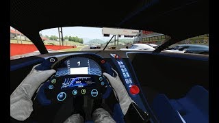 Battle Onboard Bugatti Vision GT vs Supercars at Mugello [upl. by Anrahs]