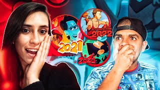 RETROSPECTIVA ANIMADA 2020 2021 2022 3 em 1 ♫ Canal Nostalgia l REACT EM CASAL [upl. by Somisareg]