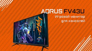 Обзор игрового монитора для игровых консолей AORUS FV43U [upl. by Blayze]