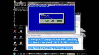 how to install turbo C 30 in windows 7 64 bit [upl. by Carbrey]