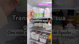 Transforme a sua geladeira com esses organizadores para líquidos que achei na Shopee achadinhos [upl. by Aivatnwahs]