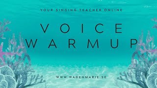 8 minute vocal warm up for mezzosoprano voices [upl. by Eramat19]