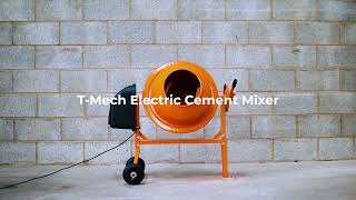 T Mech Electric Cement Mixer [upl. by Ahsocin]