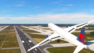 Boeing 787 Delta Airlines EPIC Landing at Binhai Airport [upl. by Clarhe]