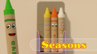 Seasons Song  The Singing Crayons [upl. by Dronski]