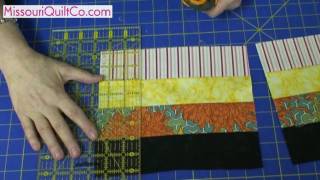 Fence Rail Quilting Block  Beginner Block Quilting Series [upl. by Enyrhtak]