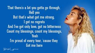 Rita Ora  Grateful Lyrics 🎵 [upl. by Winona870]