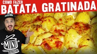 Como Fazer Batata Gratinada  Culinária Básica  MINICOZINHA [upl. by Reisman]