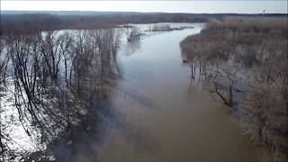 Carver County CSAH 11 Flooding Minnesota River 04022019 [upl. by Kelwin]