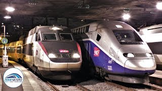 TGV ICE et autres trains en gare de ParisEst  24 Novembre 2017 [upl. by Saleme]