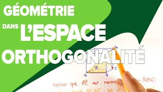 Orthogonalité dans lEspace  Produit Scalaire  Mathrix [upl. by Reiniar734]