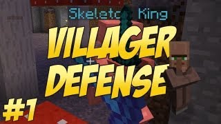 Minecraft Minigame Villager Defense w BTC Pyro amp Team Blue  Ep1 [upl. by Annirac451]