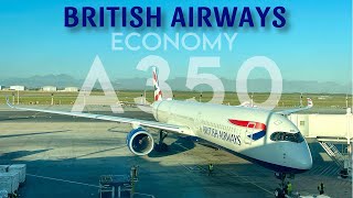 BA’s Newest Bird  British Airways A3501000  Cape Town  London Heathrow  Economy  Trip Report [upl. by Balch438]