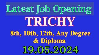 Trichy job vacancy today 2024 ✨ Trichy job vacancy today ✴️ Trichy jobs saktheevlogs [upl. by Pablo594]