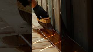 Ultimate Brush for Deck amp Fence Staining 💯 howto staining deck [upl. by Yluj]