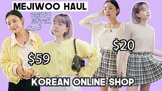 Korean Online Shop MEJIWOO Haul Jhopes sister clothing brand  Q2HAN [upl. by Aja]