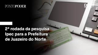 Live PontoPoder  Análise da nova rodada da pesquisa Ipec para a Prefeitura de Juazeiro do Norte [upl. by Filbert]