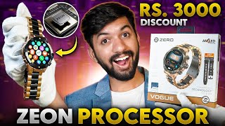 Zeon Processor ⚡ Bluetooth Calling 📞  Zero Lifestyle Vogue Smartwatch Unboxing amp Review [upl. by Llehsyt]