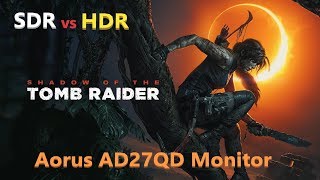 Aorus AD27QD SDRHDR Test SDRHDRScreen CompareShadowplayGSYNC Compatible [upl. by Natye]