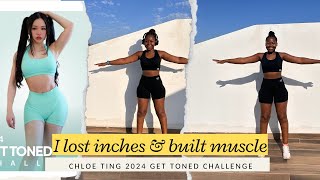 I DID CHLOE TINGS 2024 GET TONED CHALLENGE AMAZING RESULTS [upl. by Willetta]