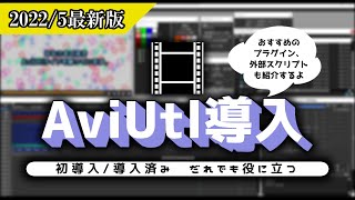 【AviUtl導入】20225最新版のAviUtl導入方法 おすすめのプラグインやスクリプトも紹介 [upl. by Morganne616]