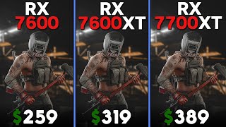 RX 7600 vs RX 7600 XT vs RX 7700 XT  Ryzen 5 7600  Tested in 15 games [upl. by Glimp279]