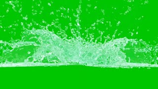 Top 9 Water Splashing Effects On green screen Background overlay footage HD [upl. by Ecreip]