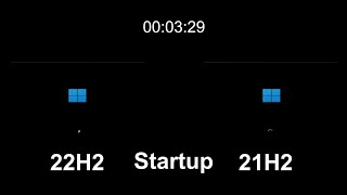 Windows 11 21H2 vs 22H2 Startup amp PassMark Performance Test [upl. by Xxam]