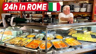 24 Hours Of ITALIAN FOOD In ROME  Best Roman Pizza amp Local Street Food [upl. by Alec578]