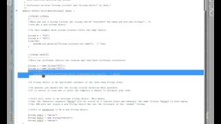 String Object String Literal Java [upl. by Hnirt]