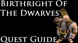 RSQuest Birthright Of The Dwarves Quest Guide [upl. by Colfin463]