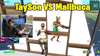 TaySon VS Malibuca 1v1 Buildfights with New Keybinds [upl. by Rafferty]